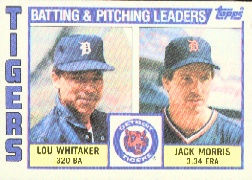1984 Topps      666     Tigers TL/Jack Morris/Lou Whitaker